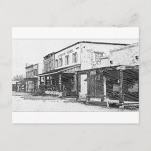 An Old Western Town Postcard