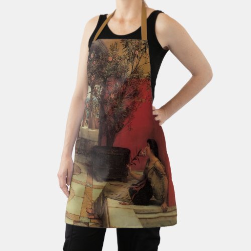 An Oleander by Alma Tadema Vintage Flowers Apron