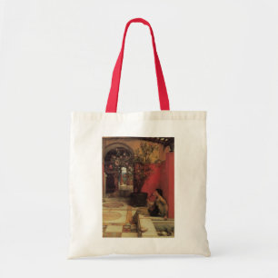An Oleander by Alma Tadema, Vintage Flowers Tote Bag