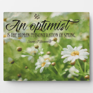 An Optimist Plaque