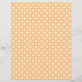 an orange and white background with small squares (Front)