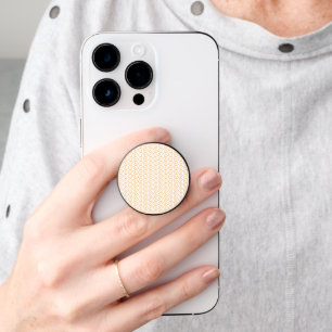 an orange and white background with swirls PopSocket