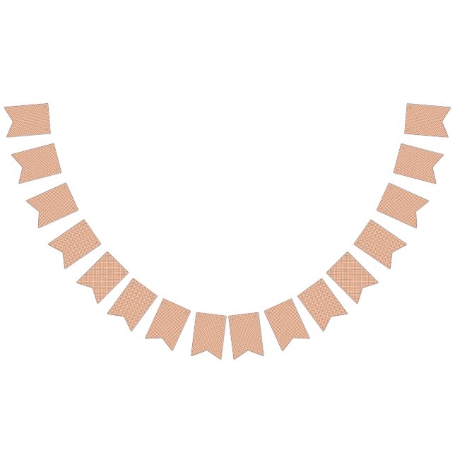  an orange and white geometric pattern bunting flags (All)