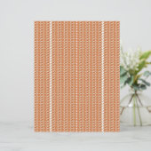  an orange and white striped background with small (Standing Front)