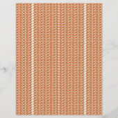  an orange and white striped background with small (Front)