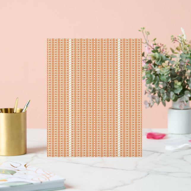 an orange and white striped background with small  acrylic sign (Wedding)