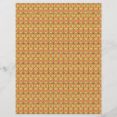 an orange and yellow background with a pattern (Front)