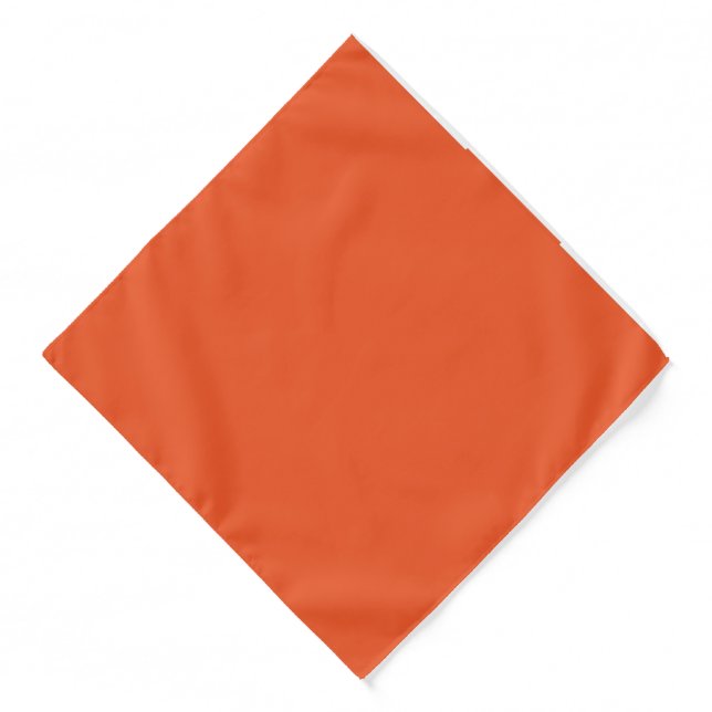 an orange background with a black border bandana (Front)