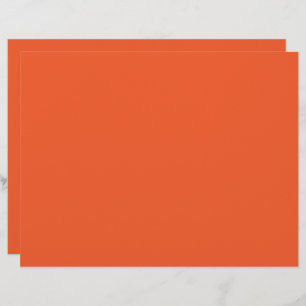 an orange background with a black border letterhead