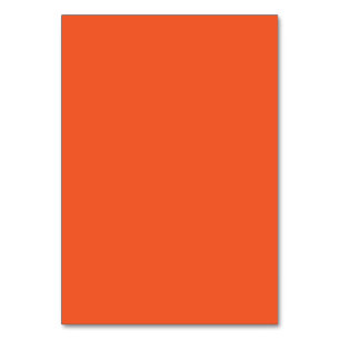 an orange background with a table number