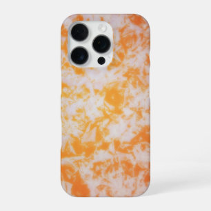 An orange grunge textured   iPhone 16 pro case
