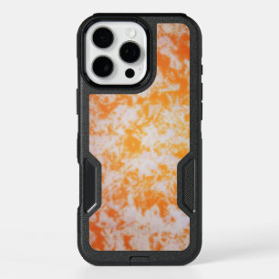 An orange grunge textured iPhone 16 pro max case