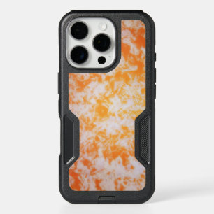 An orange grunge textured iPhone 16 pro case