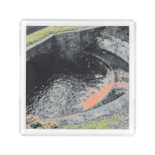 An Orange Pool in Welshpool Acrylic Tray