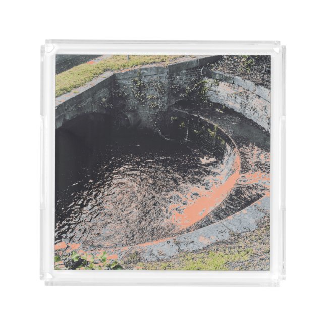 An Orange Pool in Welshpool Acrylic Tray (Front)