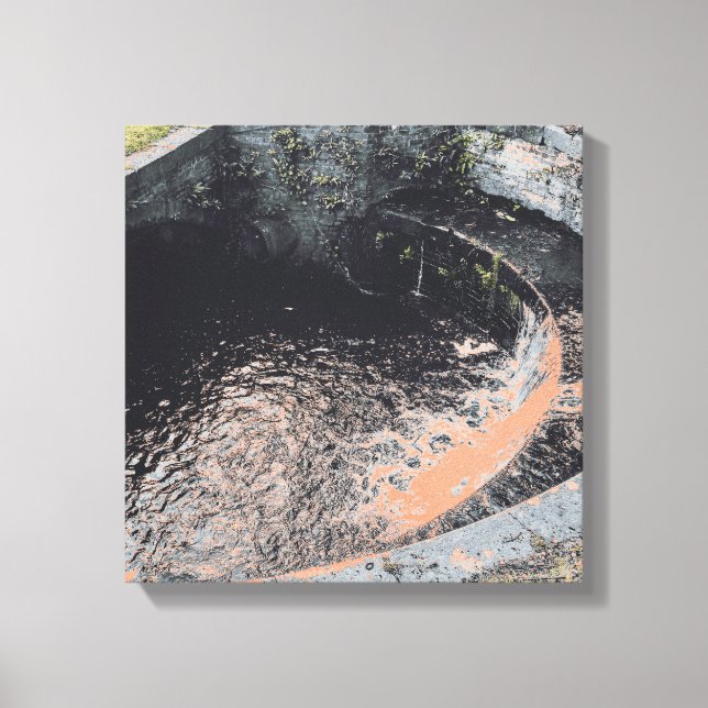 An Orange Pool in Welshpool Canvas Print (Front)