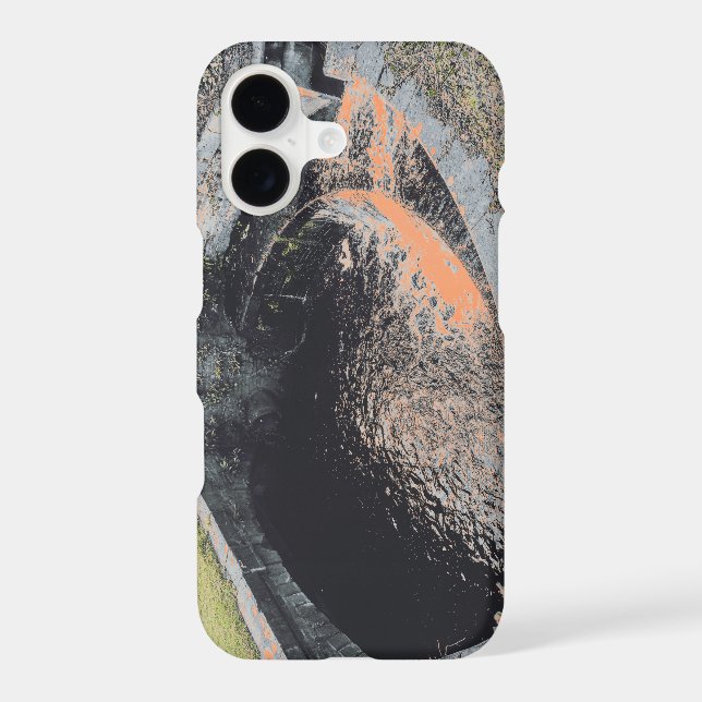 An Orange Pool in Welshpool Iphone Case (Back)