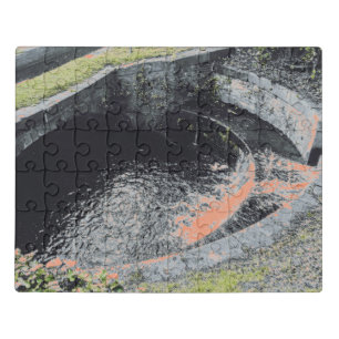 An Orange Pool in Welshpool Jigsaw Puzzle