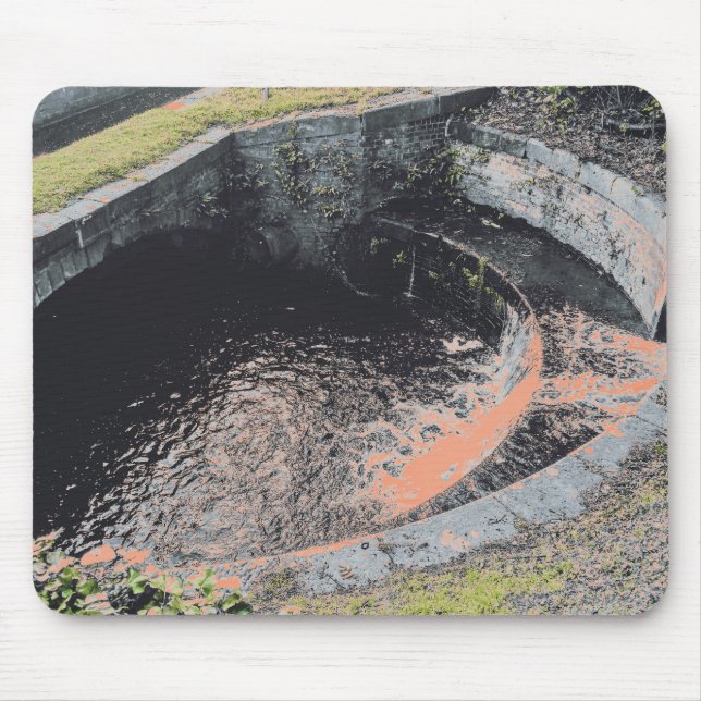 An Orange Pool in Welshpool Mouse Pad (Front)
