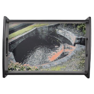 An Orange Pool in Welshpool Serving Tray