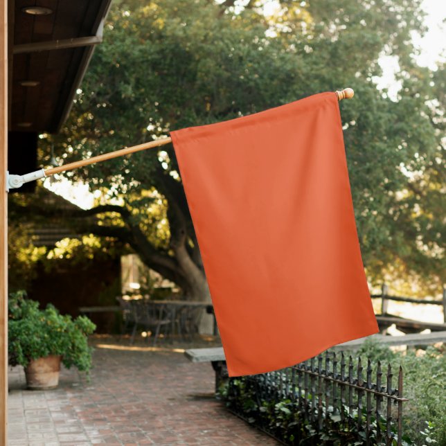 An orange square with a white border, creating a v house flag (In SItu)