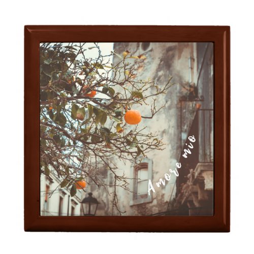 An Orange Tree in a Romantic Old Town Gift Box