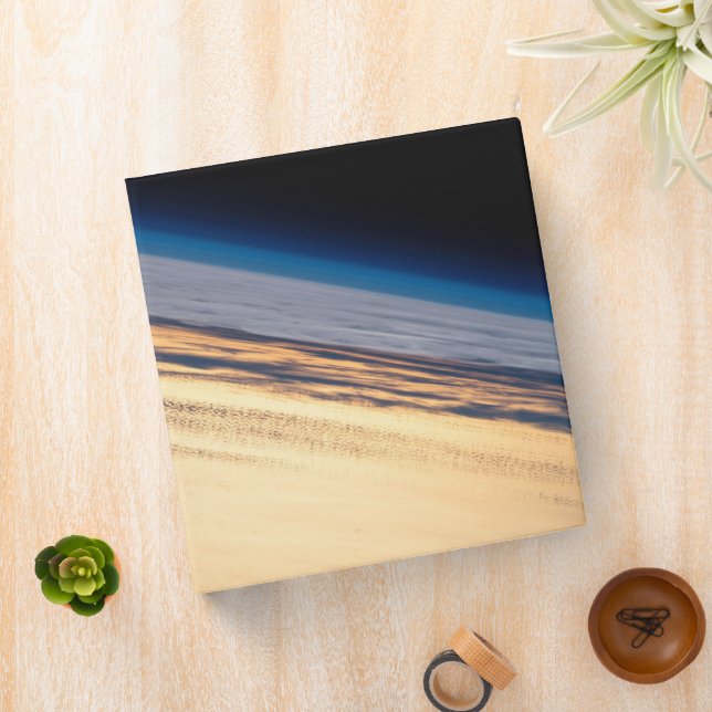 An Orbital Sunset Off The Coast Of Baja California 3 Ring Binder (In Situ)