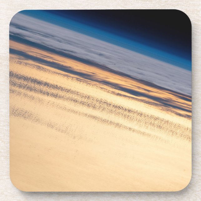 An Orbital Sunset Off The Coast Of Baja California Beverage Coaster (Front)