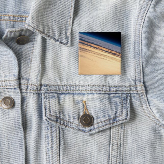 An Orbital Sunset Off The Coast Of Baja California Button (In Situ)