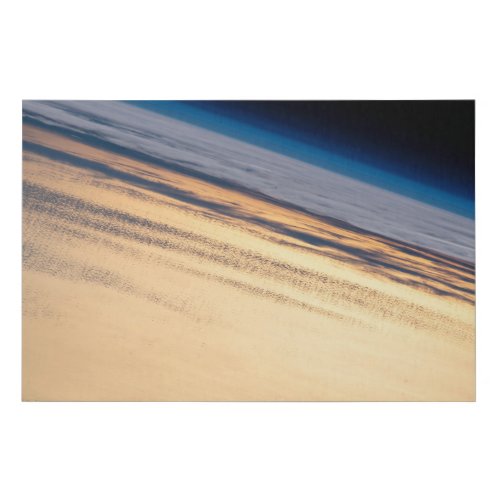 An Orbital Sunset Off The Coast Of Baja California Faux Canvas Print