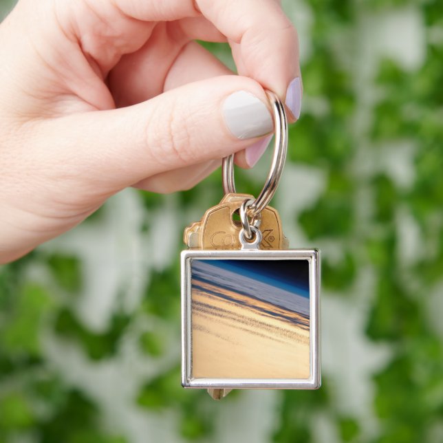 An Orbital Sunset Off The Coast Of Baja California Keychain (Hand)