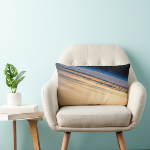 An Orbital Sunset Off The Coast Of Baja California Lumbar Pillow