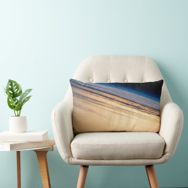 An Orbital Sunset Off The Coast Of Baja California Lumbar Pillow (Chair)