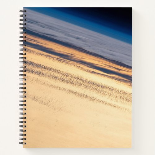 An Orbital Sunset Off The Coast Of Baja California Notebook