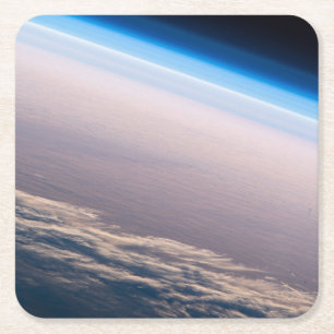 An Orbital Sunset Off The Coast Of Cabo San Lucas Square Paper Coaster