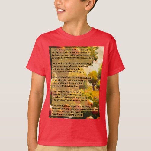 An Orchards Apple Harvest _ The Fruitful Orchard T_Shirt