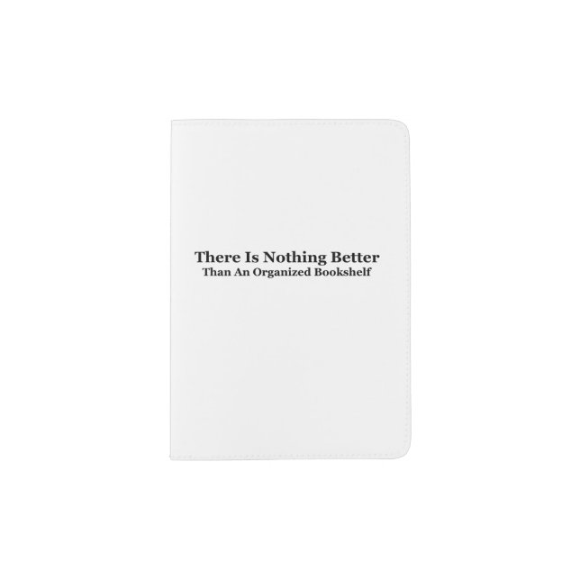An Organized Bookshelf Passport Holder (Front)