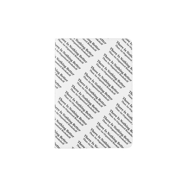 An Organized Bookshelf Passport Holder (Front)