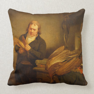 An Ornithologist, probably Mr. Thomson, Animal and Throw Pillow