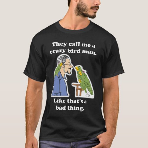 An Oscar crazy bird man T_shirt with Rex 