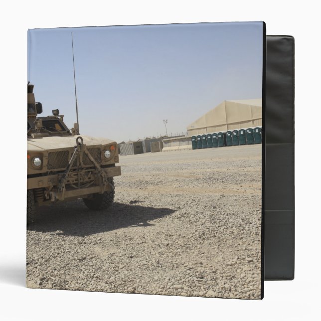 An Oshkosh M-ATV 2 3 Ring Binder (Front/Inside)