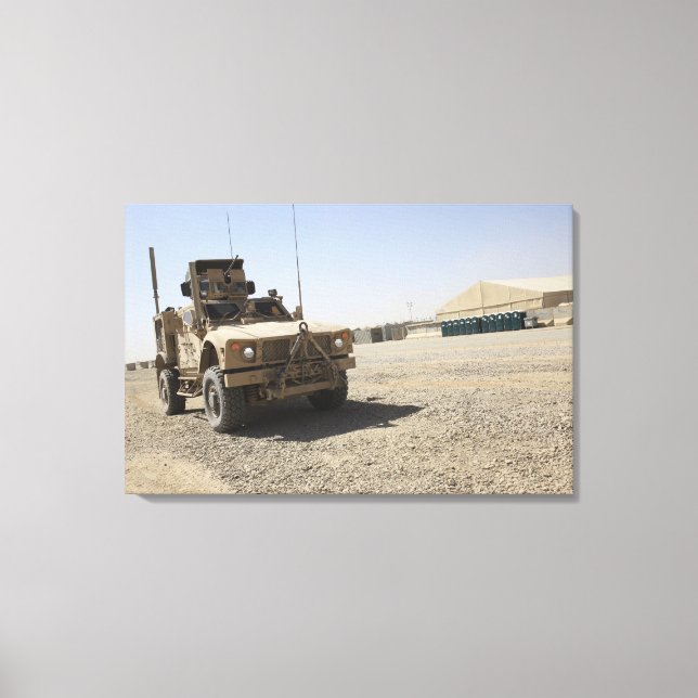 An Oshkosh M-ATV 2 Canvas Print (Front)
