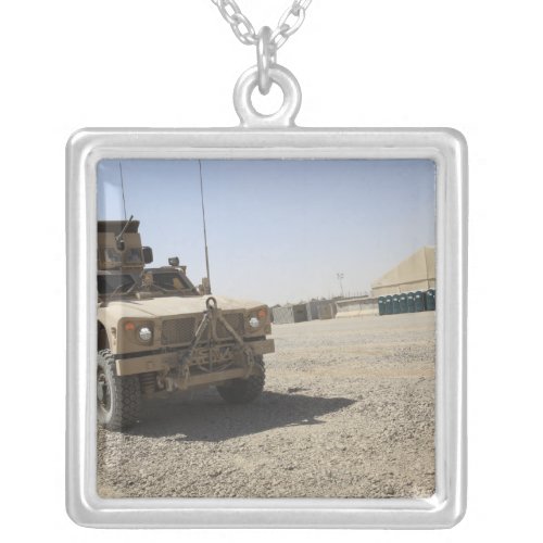 An Oshkosh M_ATV 2 Silver Plated Necklace