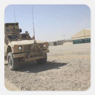 An Oshkosh M-ATV 2 Square Sticker