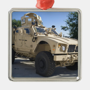 An Oshkosh M-ATV Metal Ornament