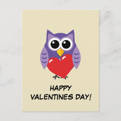 An Owly Love  Add Your Text Postcard