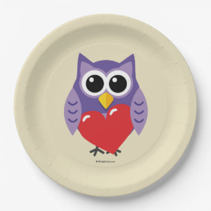 An Owly Love Paper Plates