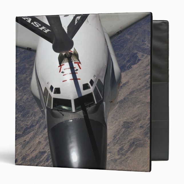 An RC-135 Rivet Joint Reconnaissance aircraft 3 Ring Binder (Front/Inside)