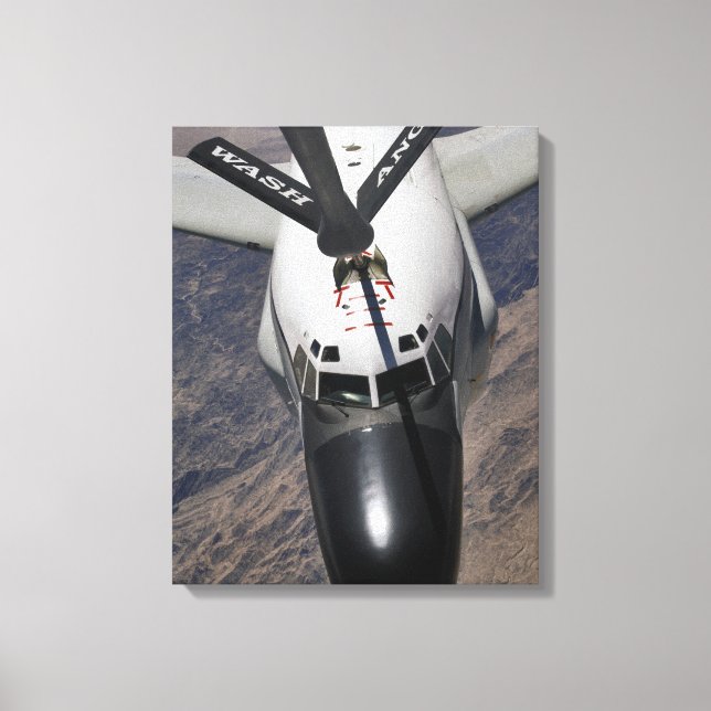 An RC-135 Rivet Joint Reconnaissance aircraft Canvas Print (Front)