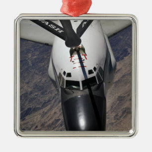 An RC-135 Rivet Joint Reconnaissance aircraft Metal Ornament
